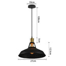 GobekUsa Industrial Iron Pendant Lights for Home and Retail Spaces