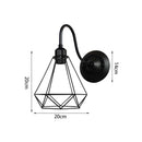GobekUsa Iron Cage Wall Sconce for Indoor Bedroom, Bar Counter, and ReadingAreaView