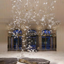 Maple Leaf Glass Chandelier