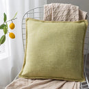 GobekUsa Linen Fringe Cushion Cover: Blue Grey Yellow Red Green for Sofa Bed