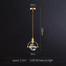 GobekUsa Gold Crystal Pendant Light Chandelier for Living Room Kitchen LED Art Deco