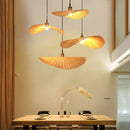 GobekUsa Bamboo Chandelier: Japanese Tatami Teahouse Hanging Lamp for Living Room and Bedroom