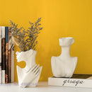 GobekUsa Abstract Half Face Ceramic Vase Portrait Ornament Artistic Handicraft