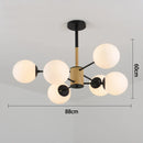 GobekUsa Black/Gold Glass Pendant Light for Living Room Bedroom Restaurant