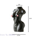 GobekUsa Abstract Nude Female Ceramic Vase Black White Home Decor Ornament