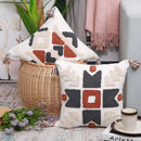 GobekUsa Boho Style Embroidered Pillow Cover with Tassels for Living Room & Bedroom