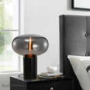 GobekUsa Amber Glass Table Lamp for Modern Living Spaces