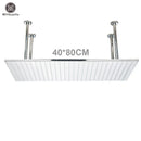 GobekUsa 16"x32" LED Rainfall Shower Head - Color Changing Luxury Square Design
