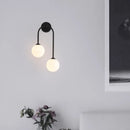 GobekUsa Gold Glass Ball Wall Sconce | Modern Nordic Bedside Lighting for Bedroom