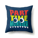 GobekUsa Dino Baby Pillowcase: Cute Dino Drive Car Letter Cushion Cover for Bedroom Decor
