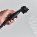 GobekUsa Dual Handle Black Shower Set Faucet with Rainfall Shower Mixer Tap