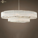 GobekUsa Glass Chandeliers: Elegant LED Pendant Hanging Lights for Home, Hotel, and Restaurant