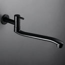 GobekUsa Black Stainless Steel Swivel Kitchen Faucet 360 Degree Rotation Wall Mounted