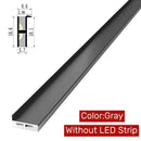 GobekUsa LED Cabinet Layer Lamp: Ultra-Thin Aluminum Profiles, Up Down Backlight, 18mm Board.