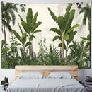 GobekUsa Banana Tree Tapestry Wall Hanging: Psychedelic Hippie Oil Painting, Tropical Plant Background Boho Decor