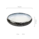 GobekUsa Ceramic Kimchi Plate - 6inch Round Dish - Solid Glaze