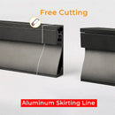 GobekUsa LED Skirting Line Strip Light Aluminum Profile with Milky Cover - 1-10pcs/Lot