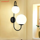 GobekUsa Gold Glass Ball Wall Sconce LED Round Ball Wall Lamp