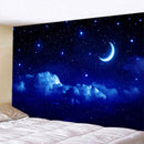 GobekUsa Beach Moon Night Sky Tapestry for Hippie Bohemia Decor & Yoga Mat