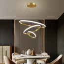 GobekUsa Black Ring LED Pendant Chandelier for Living Room, Dining Room, Kitchen