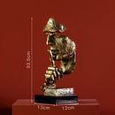 GobekUsa Gold Resin Sculpture | Nordic Luxury Technology Decor for Home & Office