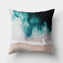 GobekUsa Green Tropical Leaves Forest Pillowcase - Natural Mountain Ocean Wave Decor