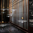 GobekUsa Clear Glass Pendant Lights - Modern Nordic LED Bedroom & Restaurant Light