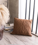 GobekUsa Knit Cushion Cover 45x45cm Nordic Style Home Decoration Brown Grey IvoryiscowayReversible