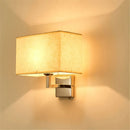 GobekUsa LED Minimalist Wall Lamps with Rectangle Texture Shade for Living Room & Bedroom