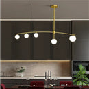 GobekUsa Bubble Iron Chandelier: Minimalist Nordic Kitchen Restaurant Island Light
