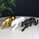GobekUsa Black Panther Resin Geometric Statue Decor Ornament
