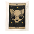 GobekUsa Cat Divination Tarot Card Tapestry Moon Phase Wall Hanging Décor