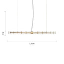 GobekUsa Glass Dining Room Chandelier: Nordic, Minimalist, Modern, for Home, Office, and Bar Decor