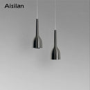 GobekUsa LED Pendant Light 7W CRI 97 Nordic Brushed Nickel Hanging Spotlight