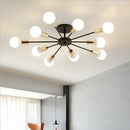 GobekUsa LED Metal Chandeliers for Living Room - Stylish Ceiling Light for Home Decor
