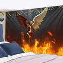GobekUsa Angel Devil Hell Witchcraft Hippie Psychedelic Halloween Dorm Tapestry