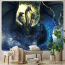 GobekUsa Dragon Psychedelic Art Tapestry for Home Decoration and Sofa Blanket