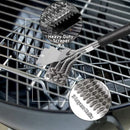 GobekUsa BBQ Triple Head Brush - Grill Cleaner Tool for Barbecue and Oven