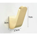 GobekUsa Brushed Gold Stainless Steel Robe Hook Wall Mounted Bathroom Hardware Hanger