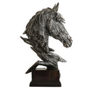 GobekUsa Country Resin Horsehead Figurine: Creative Animal Statue for Modern Home & Office Decor