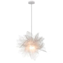 GobekUsa Gauze Flower Chandeliers: Modern Nordic Mesh Pendant Light for Bedroom, Living, Children's Room