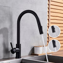GobekUsa Gold Brass Kitchen Faucet Rotatable Mixer Tap Single Handle Hot&Cold Water