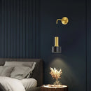 GobekUsa Brass Wall Lamp: Minimalist Nordic Style Sconce for Living, Bathroom, Aisle Lighting