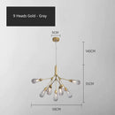 GobekUsa Elegant Firefly Chandelier - Luxury Nordic Bedroom & Restaurant Lighting