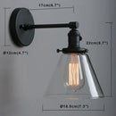 GobekUsa Cone Canopy Wall Sconce - Single Light Industrial Wall Lamp