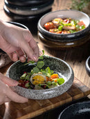GobekUsa Ceramic Kimchi Plate - 6inch Round Dish - Solid Glaze