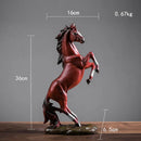 GobekUsa Horse Statue: Morden Art Resin Figurine for Home/Office Decor, 36cm Sculpture Shelf Ornament