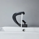 GobekUsa Black Basin Faucet Brushed Gold Bathroom Mixer Tap Hot Cold Lavotory Chrome