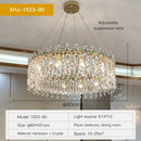 GobekUsa Crystal Chandelier: Luxe LED Living Room Decoration