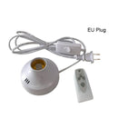 GobekUsa E27 LED Lamp Base with Timer, Wireless Screw Socket for Home Bedroom